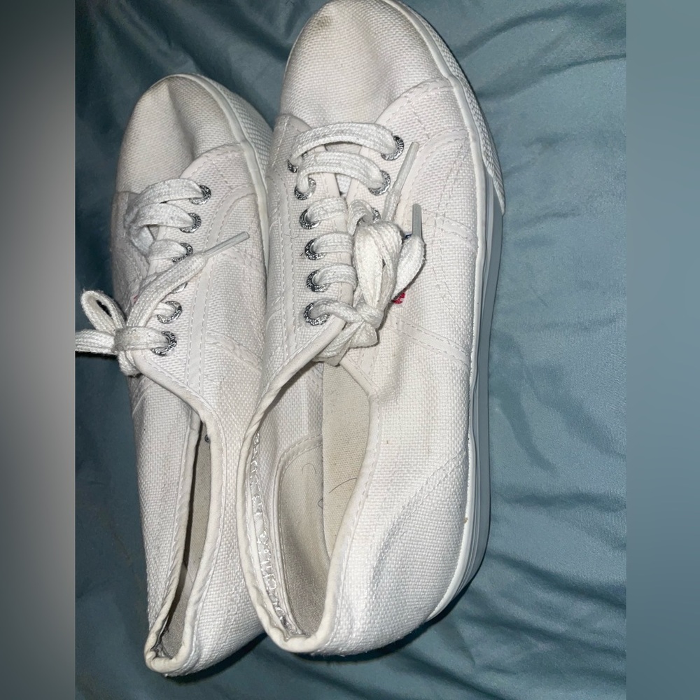 Superga white shoe